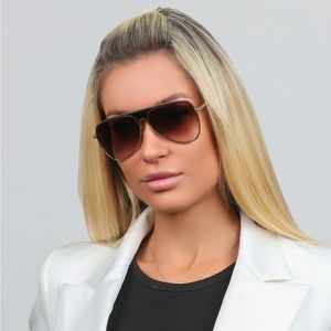 NEW TOM FORD ETHAN TF935 28F BROWN AVIATOR SUNGLASSES TOM FORD FT0935/S